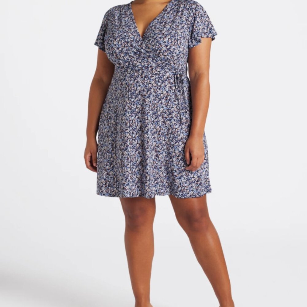 Kaileigh Kaela Faux Wrap Knit Dress – Elegant & Versatile